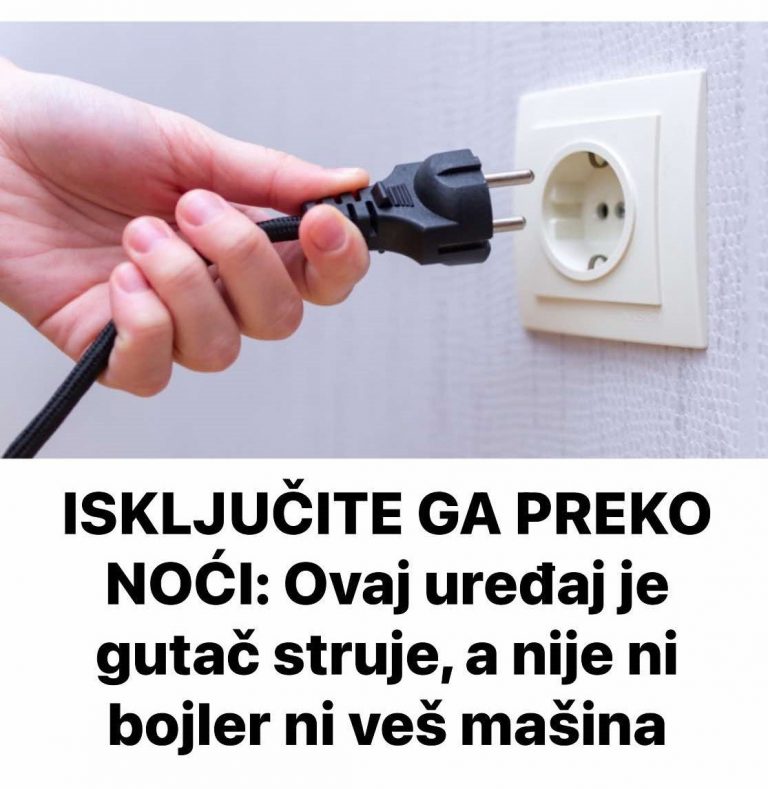 ISKLJUČITE GA PREKO NOĆI: Ovaj uređaj je gutač struje, a nije ni bojler ni veš mašina