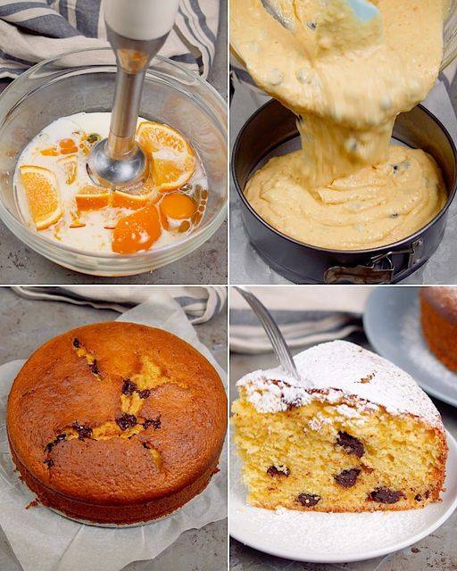 KOLAČ OD NARANČE S KOMADIĆIMA ČOKOLADE: Veoma ukusan recept, a ekonomičan!