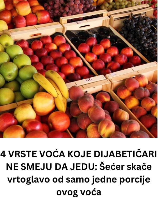 4 VRSTE VOĆA KOJE DIJABETIČARI NE SMEJU DA JEDU: Šećer skače vrtoglavo od samo jedne porcije ovog voća