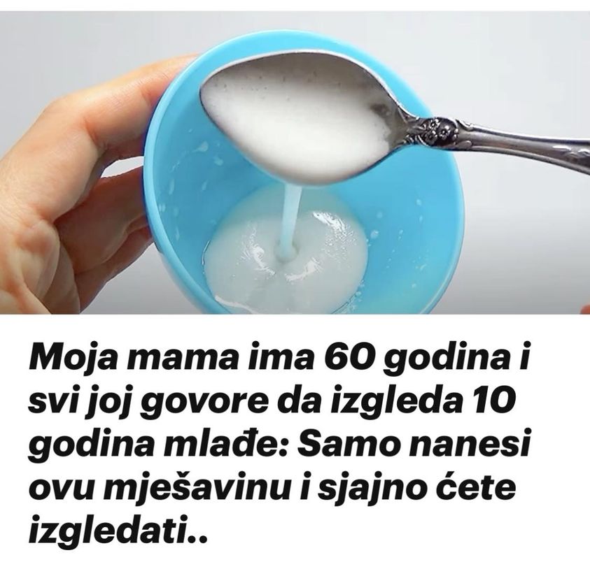 Moja mama ima 60 godina i svi joj govore da izgleda 10 godina mlađe: Samo nanesi ovu mješavinu i sjajno ćete izgledati..
