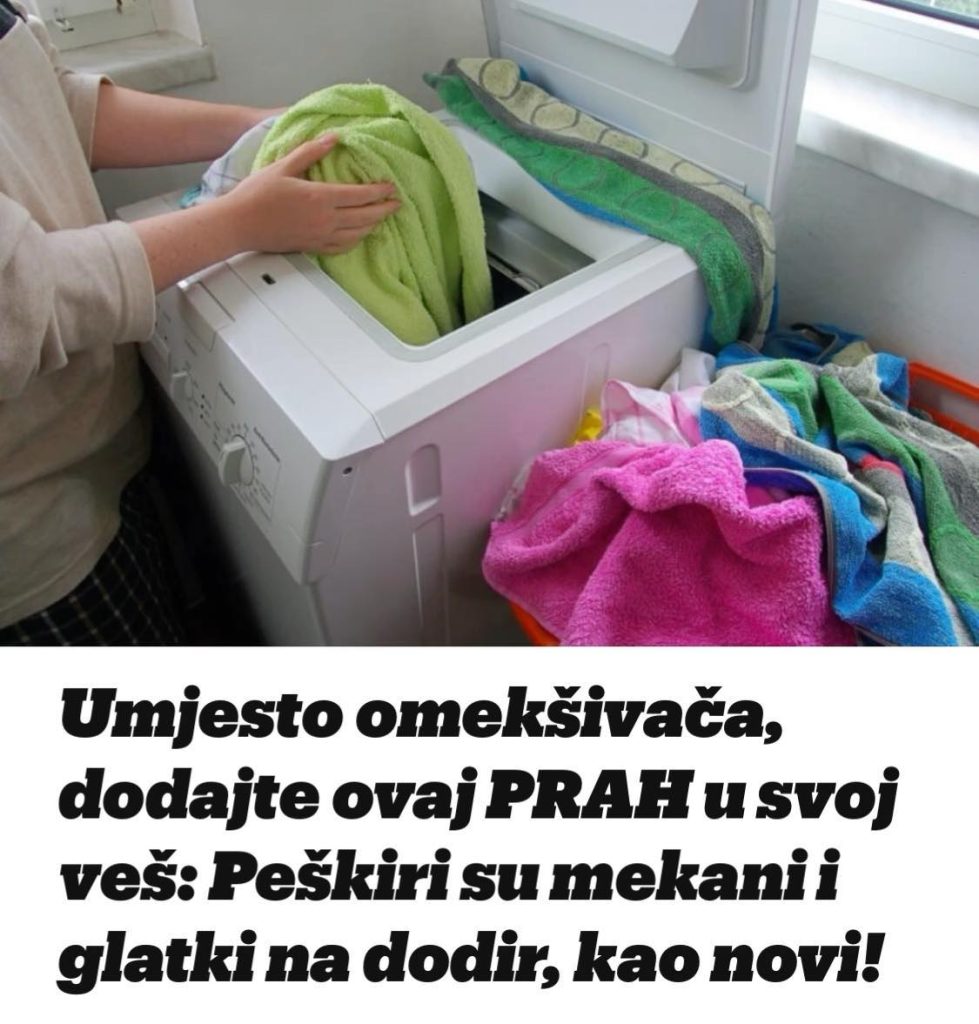 Umjesto omekšivača, dodajte ovaj PRAH u svoj veš: Peškiri su mekani i glatki na dodir, kao novi!