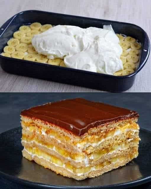 Najbrža KEKS TORTA na svetu: Kremasta poslastica od čokolade i banana gotova za 15 minuta