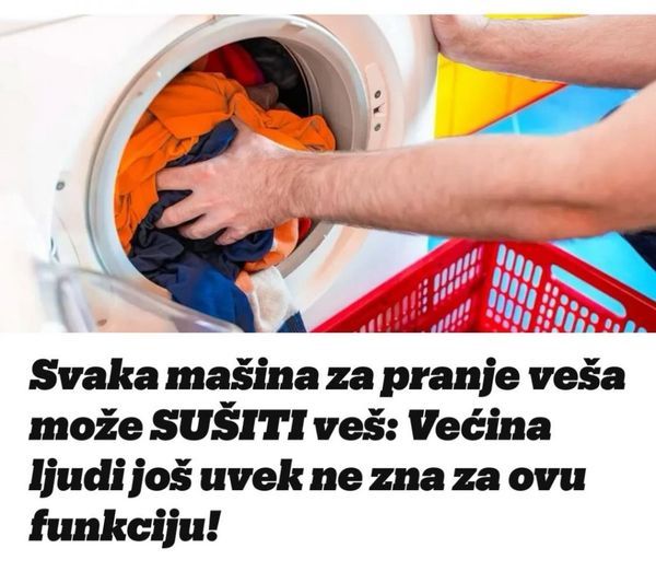 Svaka mašina za pranje veša može sušiti veš: funkcija za koju većina ljudi još uvek ne zna