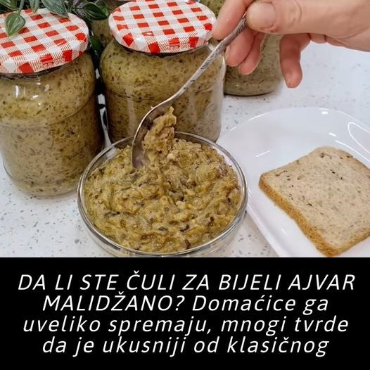 DA LI STE ČULI ZA BIJELI AJVAR MALIDŽANO? Domaćice ga uveliko spremaju, mnogi tvrde da je ukusniji od klasičnog