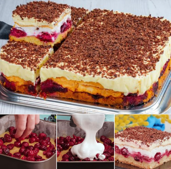 SVE DOMAĆCE SU POLUDELE ZA OVIM RECEPTOM: Osvežavajući Kolač Sa Višnjama Koji Se Lako Pravi