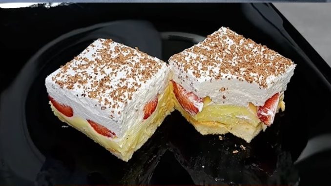 TORTA SA JAGODAMA POPUT SLADOLEDA – Ne peče se, a brzo se spremi!