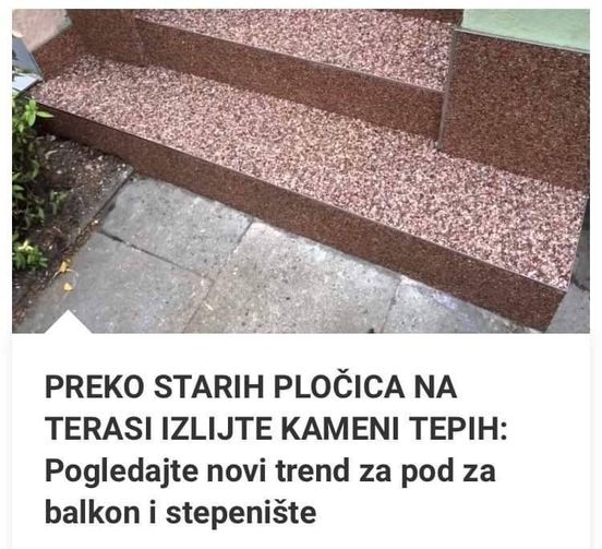 Prekrijte stare pločice na terasi kamenim tepihom i istražite najnoviji trend podova za balkone i stubišta