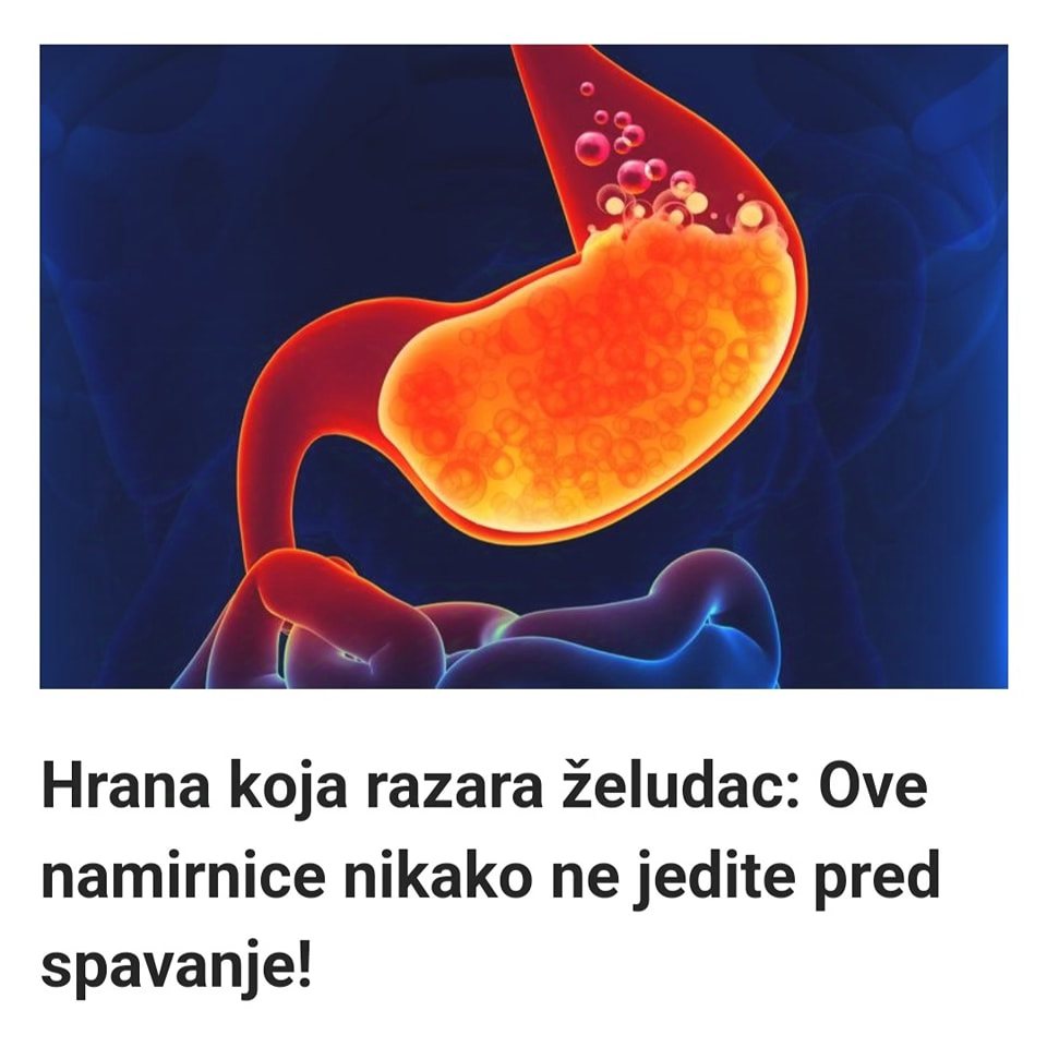 Hrana koja razara želudac: Ove namirnice nikako ne jedite pred spavanje!