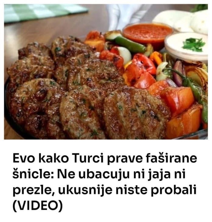Evo kako Turci prave faširane šnicle: Ne ubacuju ni jaja ni prezle, ukusnije niste probali