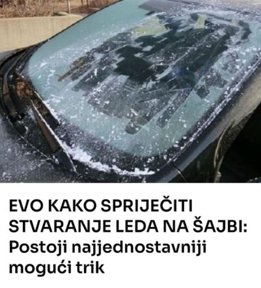 Evo kako SPRIJEČITI STVARANJE LEDA NA ŠAJBI: Najjednostavniji trik koji morate isprobati!