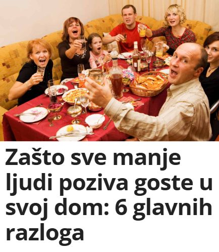 Zašto sve manje ljudi poziva goste u svoj dom: 6 glavnih razloga