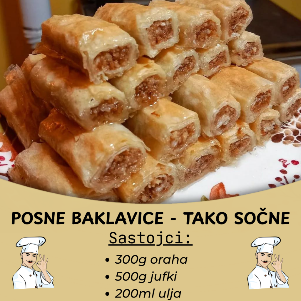 POSNE BAKLAVICE – TAKO SOČNE: Niko neće ni primetiti da su posne koliko su ukusne!