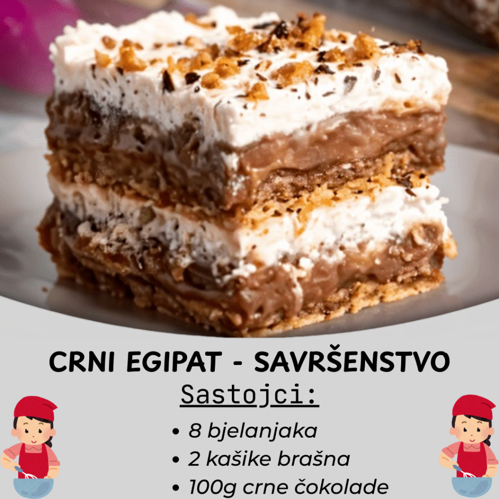 CRNI EGIPAT: Desert bogova, čokoladno savršenstvo na tanjiru!