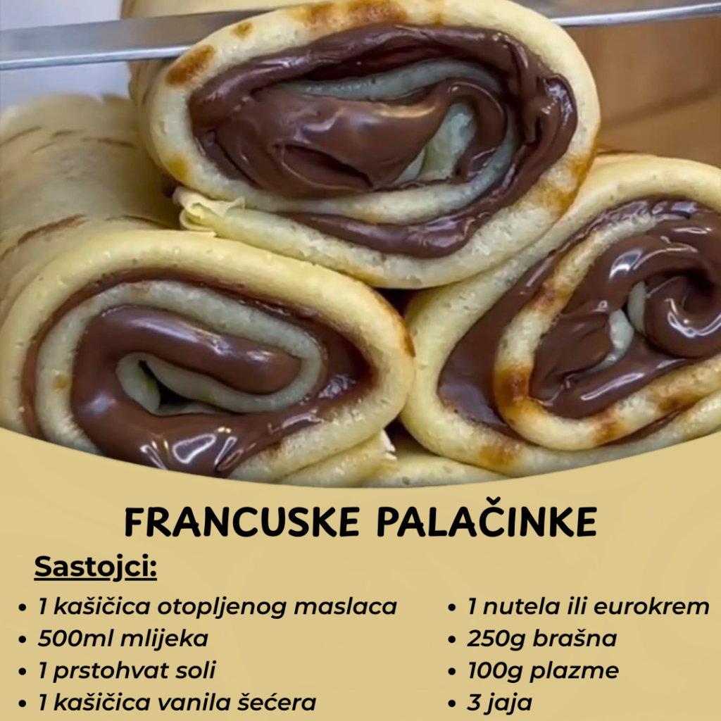 Najbolje francuske palačinke – tanke, mekane i neodoljive!