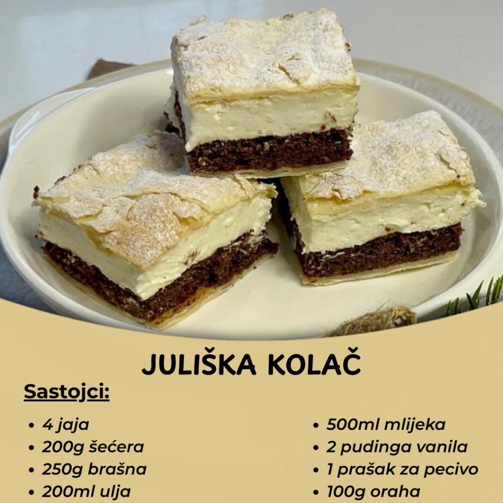 Juliška kolač – Starinski recept koji vraća u djetinjstvo