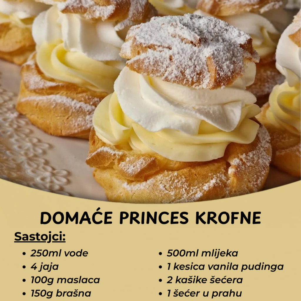 Domaće princes krofne – Kao iz poslastičarnice, ali mnogo bolje!