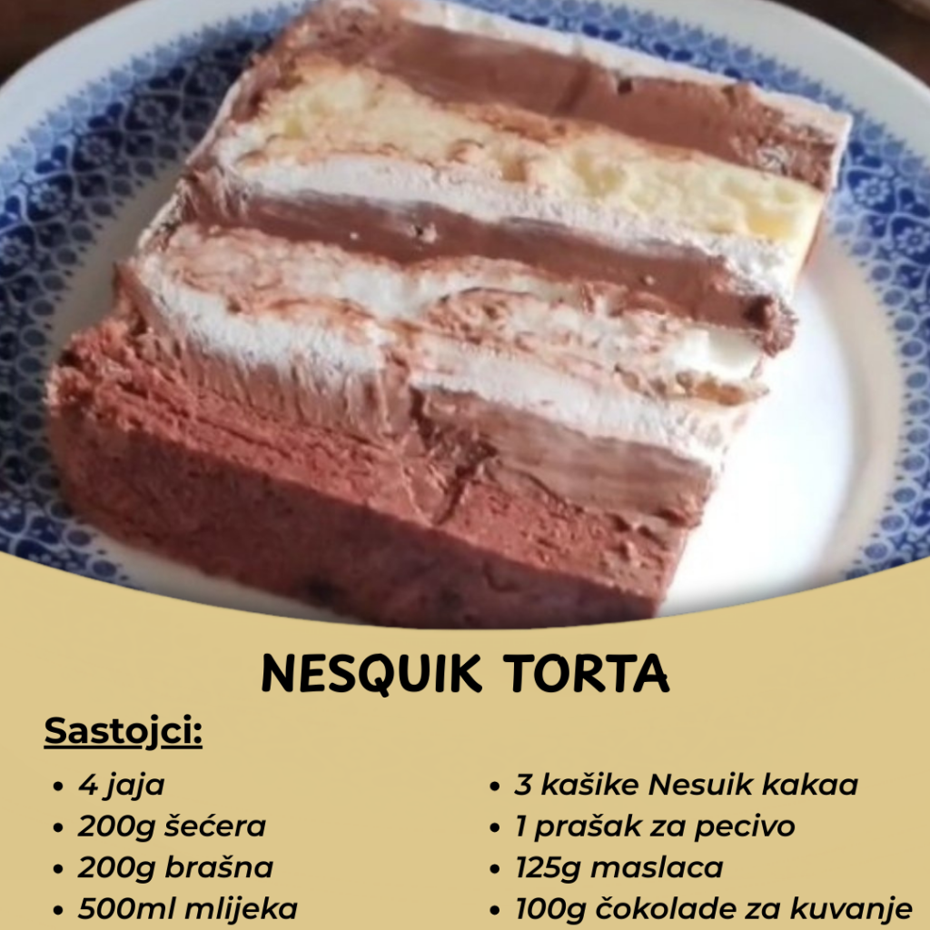 Nesquik torta – Rođendanska torta koju djeca i odrasli obožavaju
