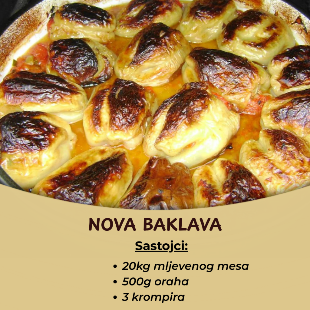 Nova bosanska baklava koja je postala hit – Puni se sarmom i paprikom, a ukus je neverovatan