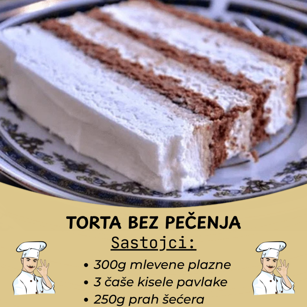 TORTA BEZ PEČENJA – Gotova za samo nekoliko minuta!