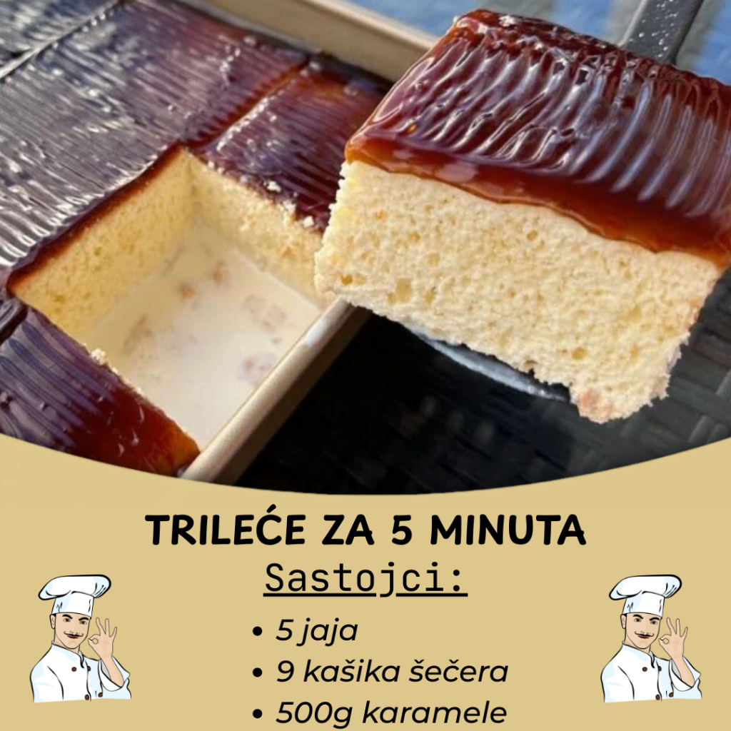 Trileće za 5 minuta: Ne postiji sočniji i ukusniju od ovog kolača!